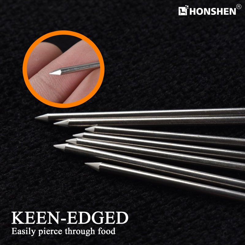 HONSHEN Turkey Lacers for Trussing Turkey,6 inches Stainless Steel metal skewers,Set of 12 - Image 3